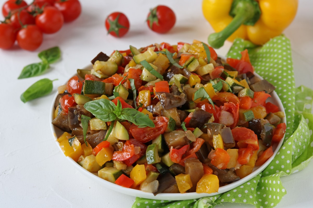 Legumes na frigideira