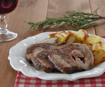 Assado de carne bovina