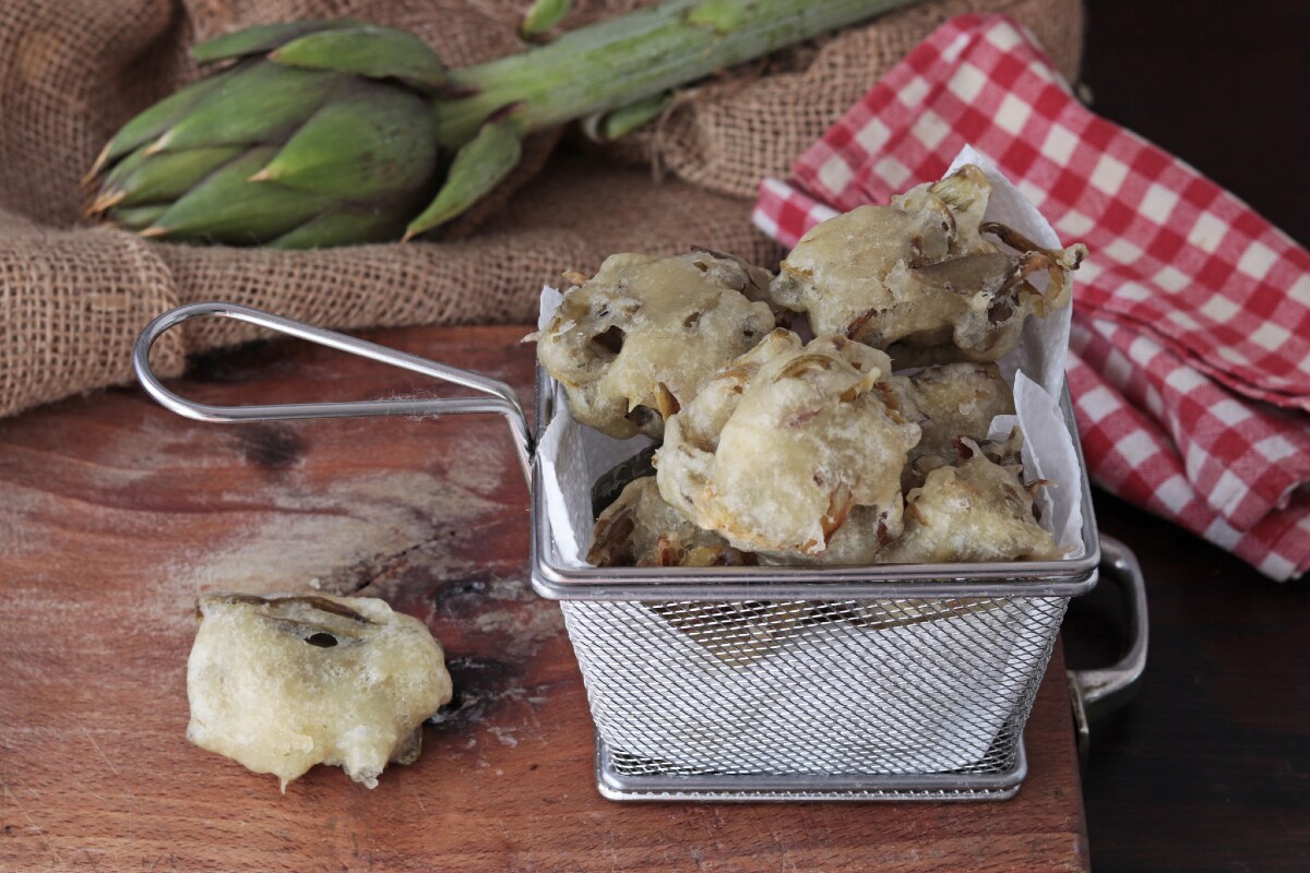 Zeppole de alcachofra