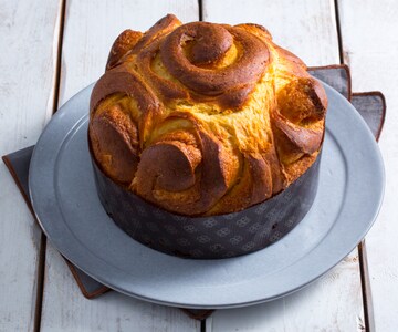 Torta de rosas com fermento natural