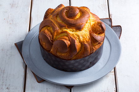 Torta de rosas com fermento natural
