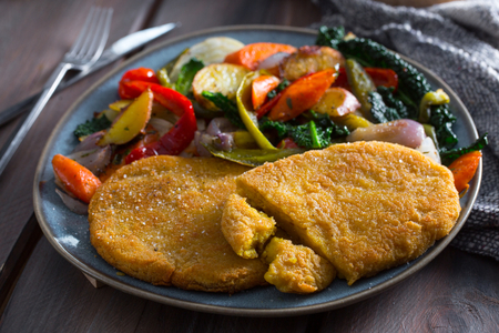 Bifes de grão-de-bico