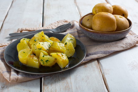 Batatas na panela de pressão