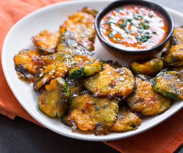 Couve-de-bruxelas esmagada ao forno