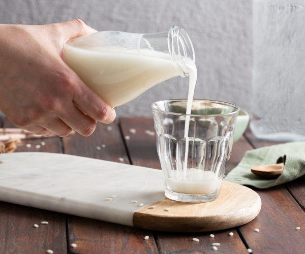 Leite de arroz caseiro