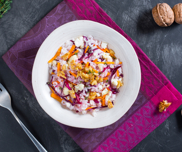 Salada de arroz de inverno