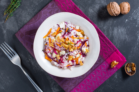 Salada de arroz de inverno