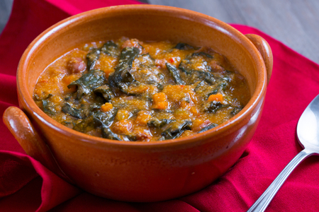 Farinata de couve negra e feijão borlotti