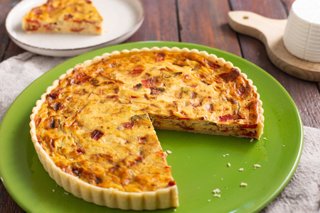 Torta salgada pimentões e ricota