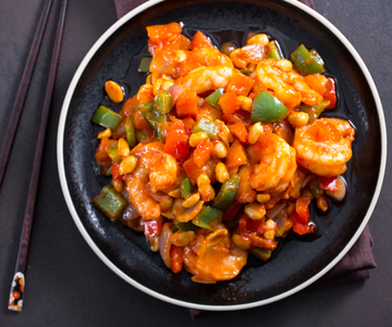 Camarões ao molho picante