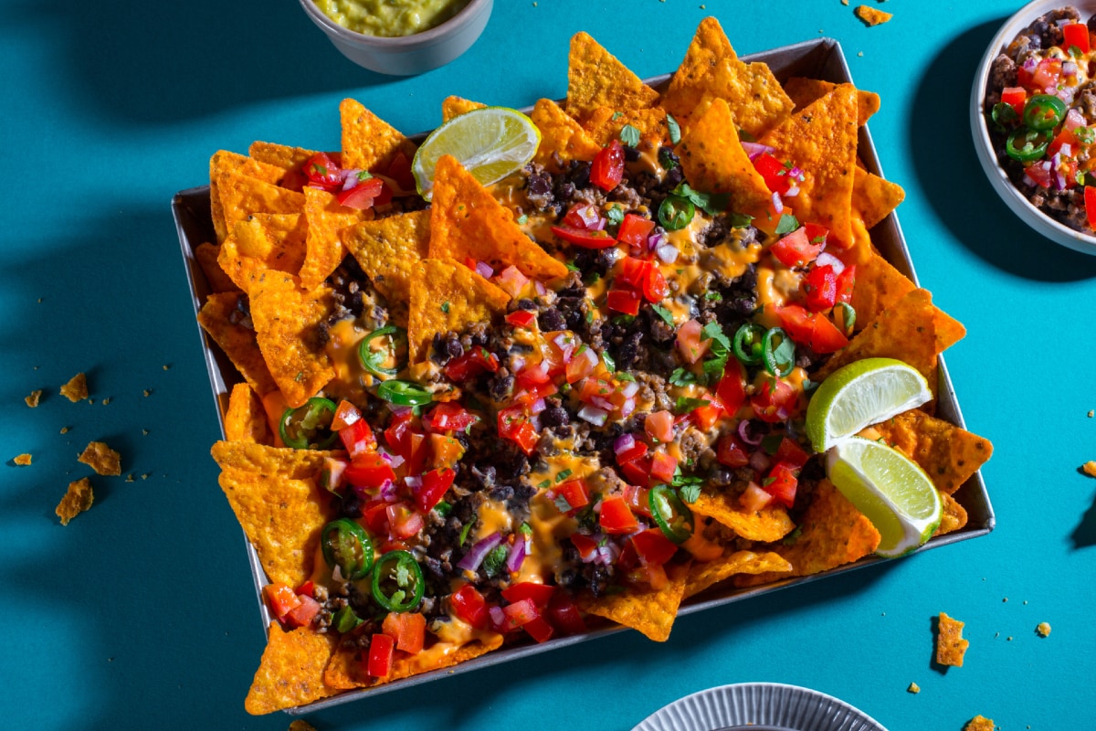 Nachos com carne