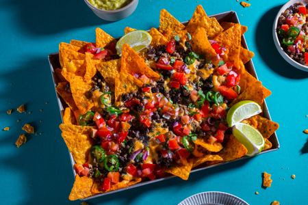 Nachos com carne