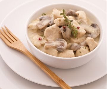 Frango ao creme
