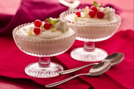 Mousse de chocolate branco