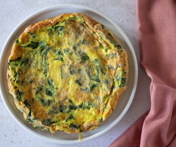 Omelete de espinafre
