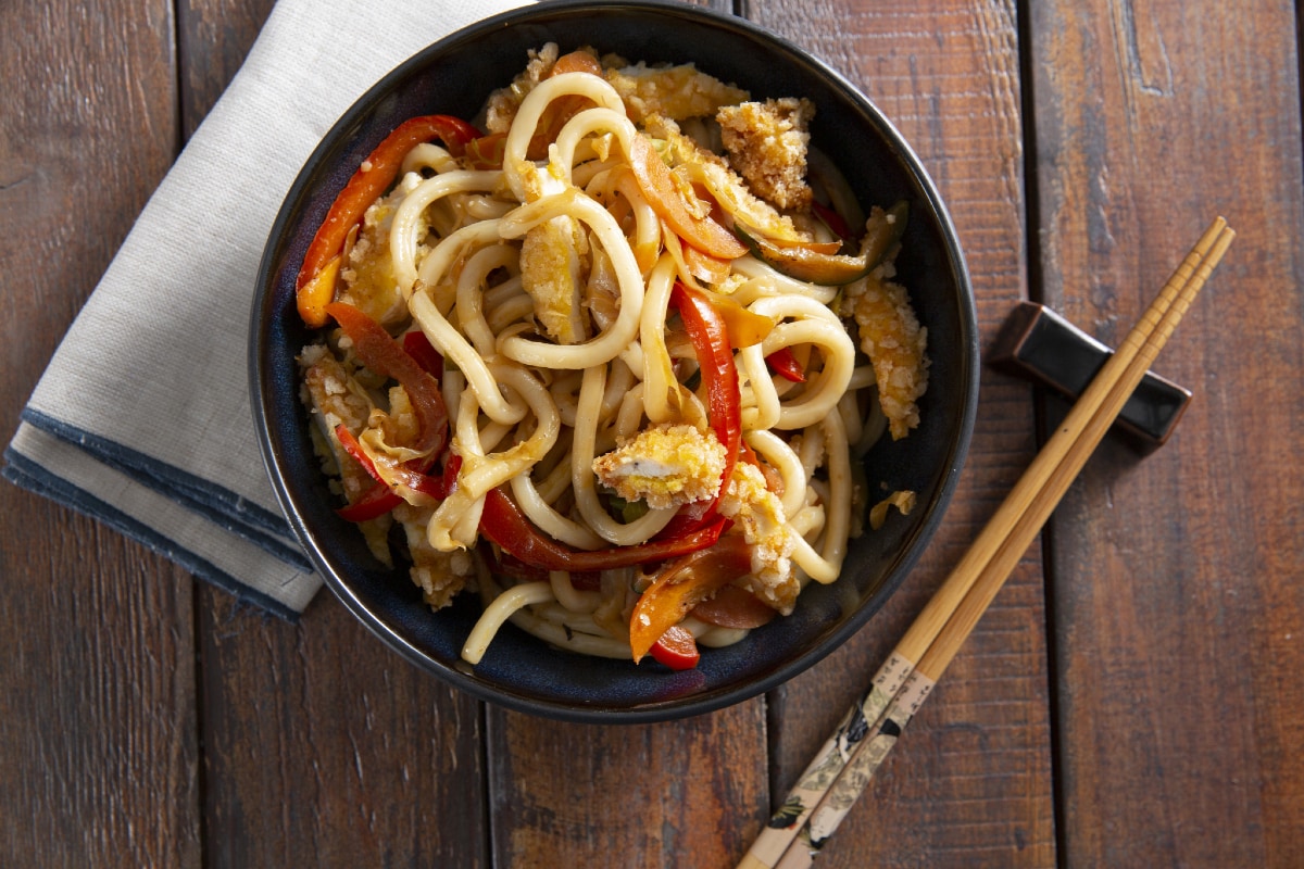 Noodles de frango picantes