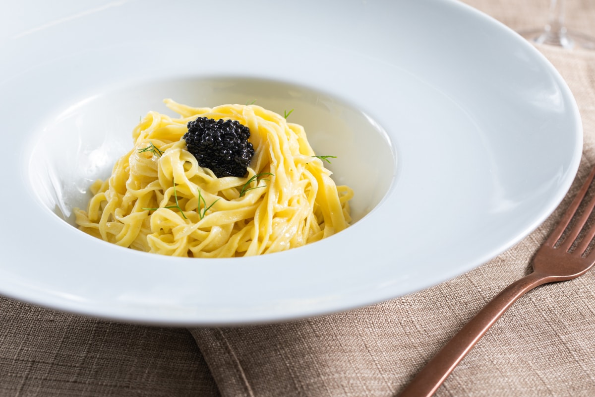 Tagliolini ao caviar