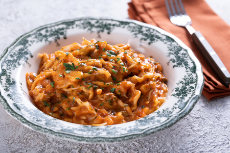 Trofie ao molho de bacalhau