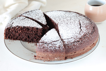 Bolo de água de cacau