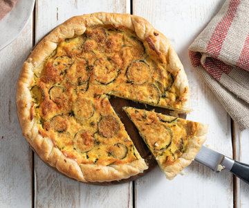 Torta salgada de abobrinha e ricota