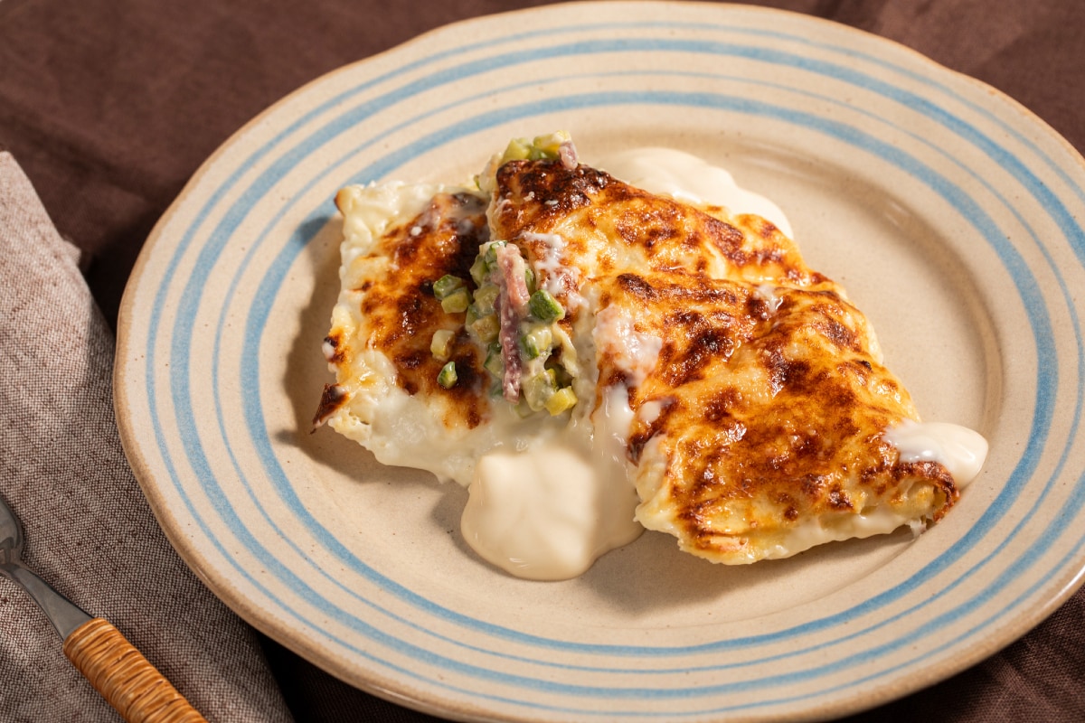 Pacotes de lasanha com abobrinha