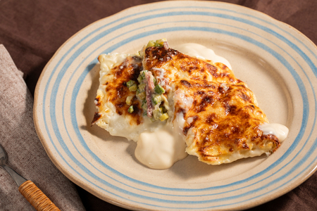 Pacotes de lasanha com abobrinha