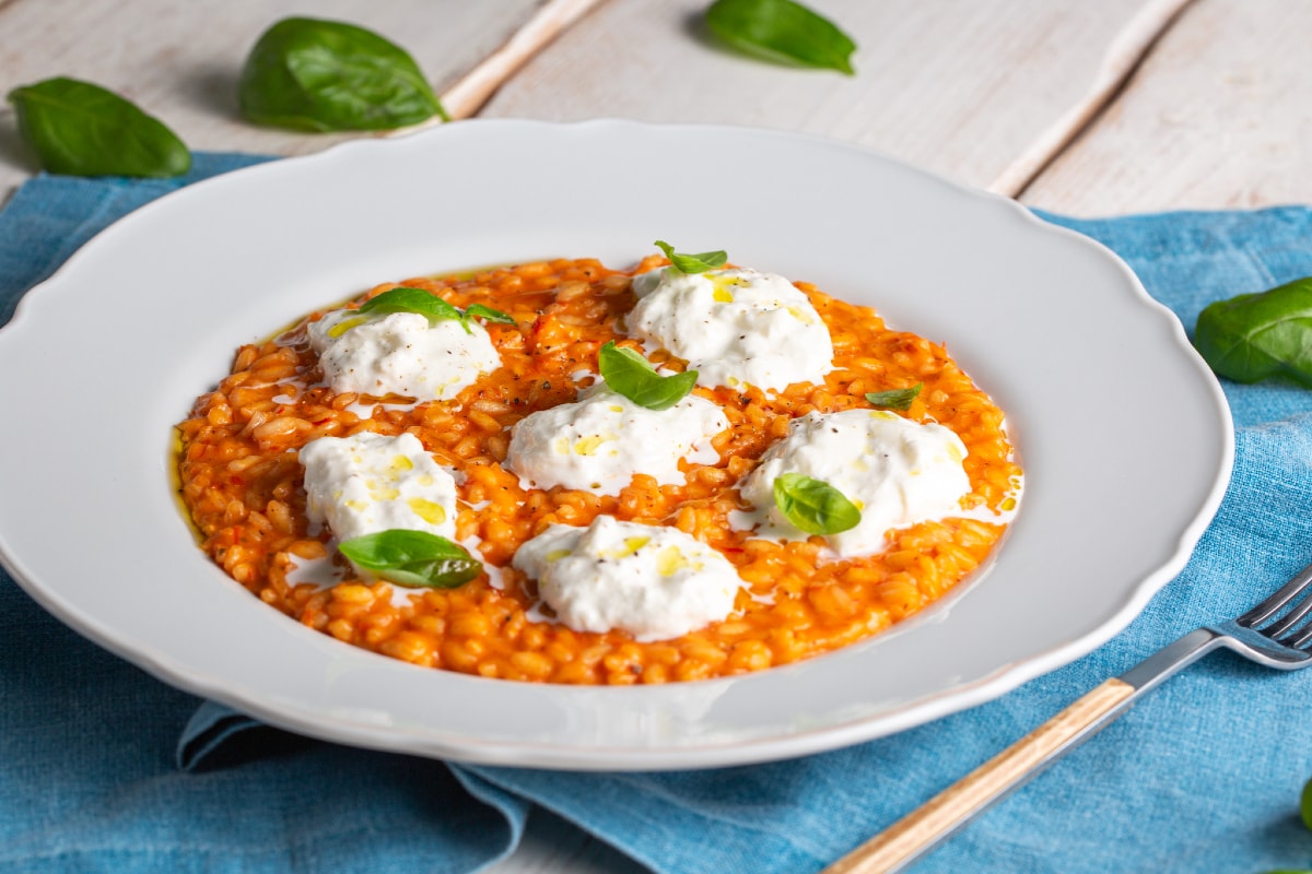 Risotto pomodorini e burrata