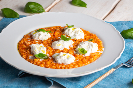 Risotto pomodorini e burrata