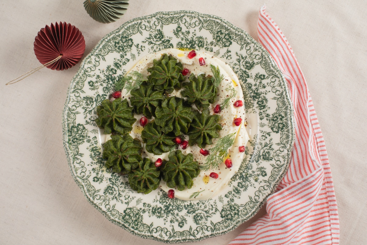 Batatas duquesa com espinafre