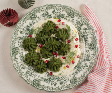 Batatas duquesa com espinafre