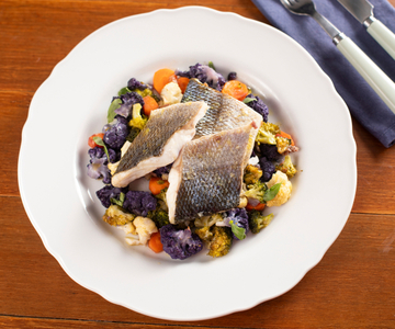 Filés de robalo ao forno