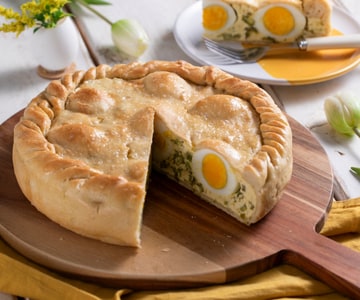 Pasqualina fácil com aspargos