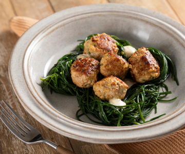 Almôndegas com agretti