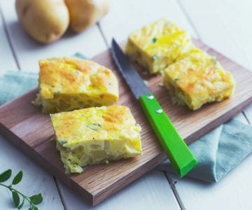 Fritada de batata no forno