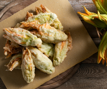 Fiori di zucca ripieni