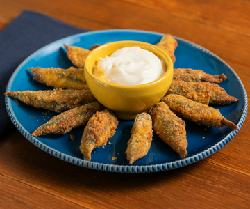 Anchoas recheadas na fritadeira a ar