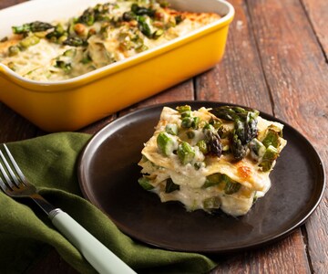 Lasanha de aspargos