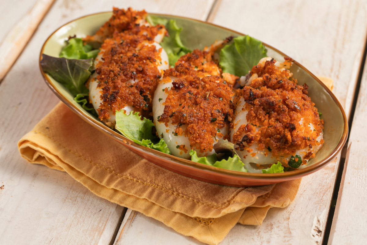 Lula na fritadeira a ar