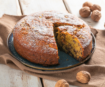 Torta de nozes e chocolate