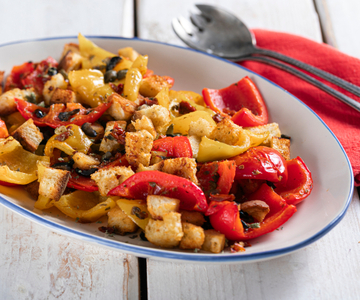 Pimentões assados saborosos