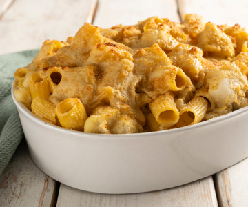 Macarrão ao forno com couve-flor vegano