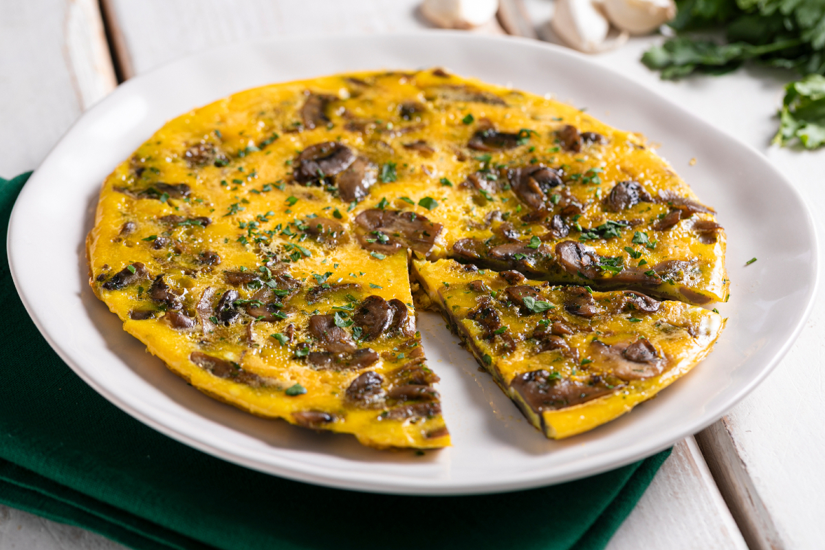 Frittata de cogumelos