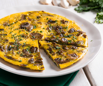 Frittata de cogumelos