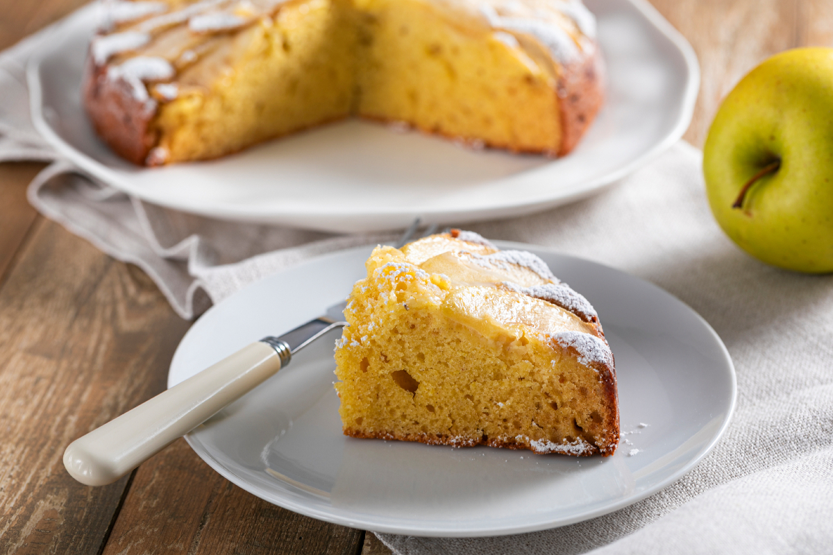 Bolo de maçã sem glúten