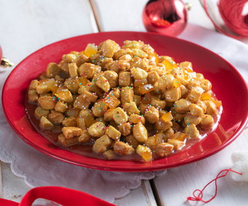 Struffoli na fritadeira a ar