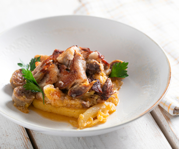 Cassoeula revisitada com polenta