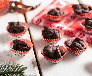 Amêndoas cobertas com chocolate