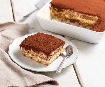 Tiramisù com creme de leite