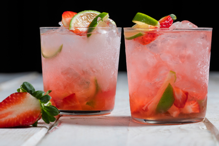 Caipiroska de morango