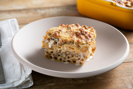 Ziti ao forno em branco